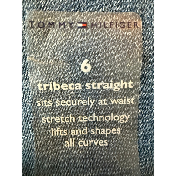Women's Tommy Hilfiger Blue Tribeca Straight Leg Jeans Size 6 - Picture 9 of 13